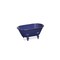 Contemporary Home Living 10" Blue and Black Metal Bathtub Tabletop Decoration
